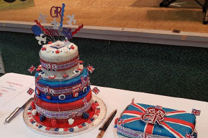 Mawdesley u3a's two coronation cakes