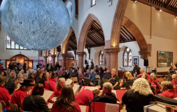 Lunar tunes: a celestial performance by u3a Ukulele Group