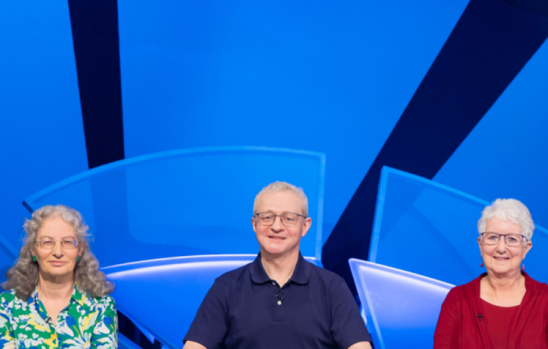 Behind the scenes of a television quiz show