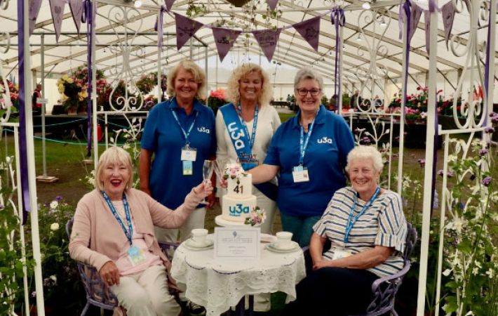 Showcasing u3a at Southport Flower Show: The day itself