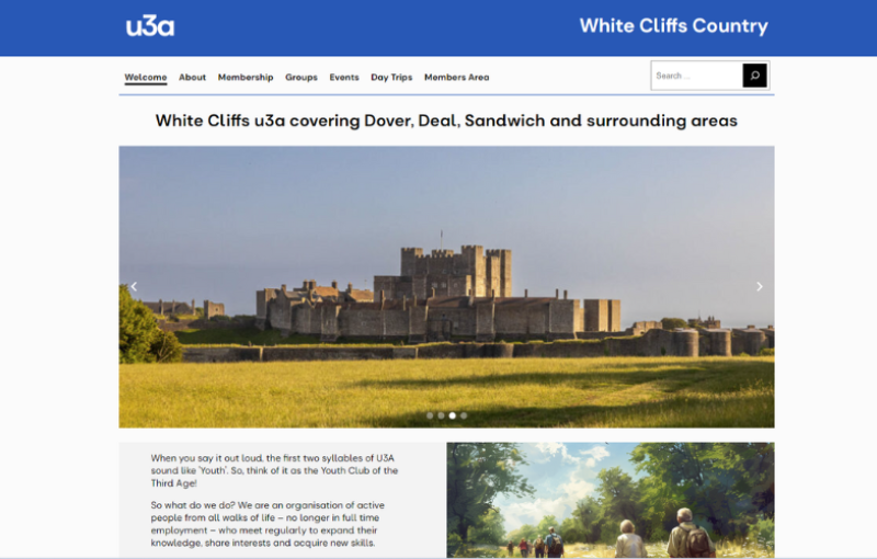 White Cliff Country u3a share their SiteWorks experience